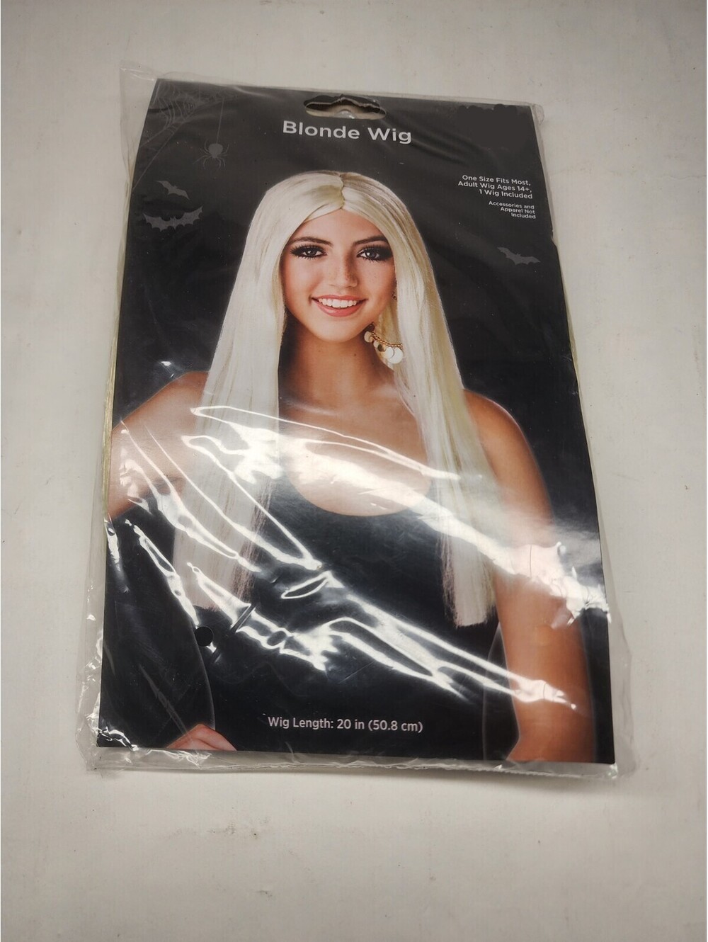 Long Blonde Wig Costume Adult Size Halloween Party Straight Platinum Cosplay